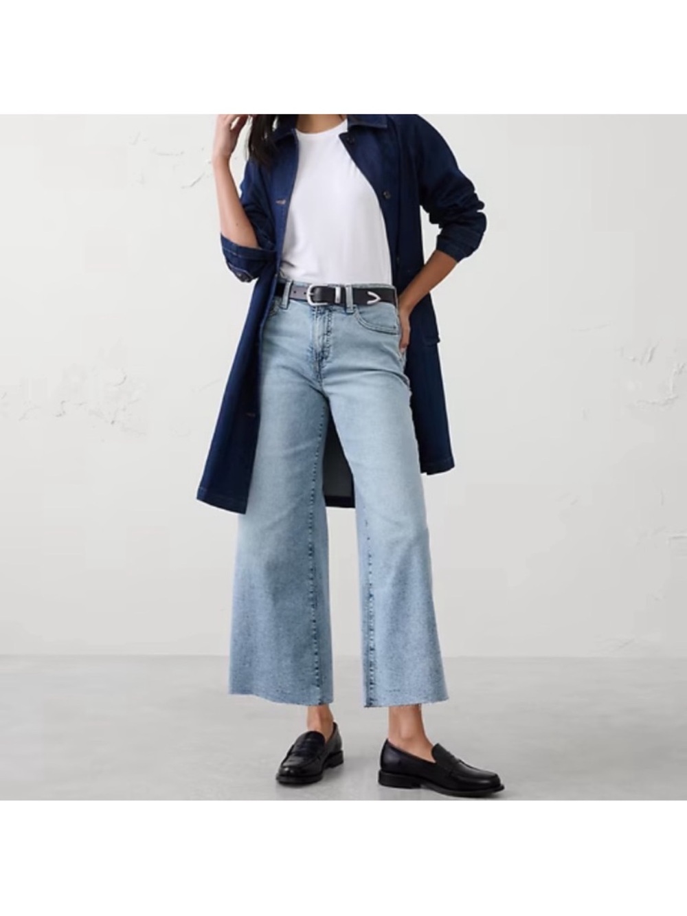 Banana Republic Wide Leg Crop Jeans Size 29
